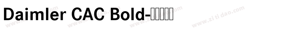 Daimler CAC Bold字体转换